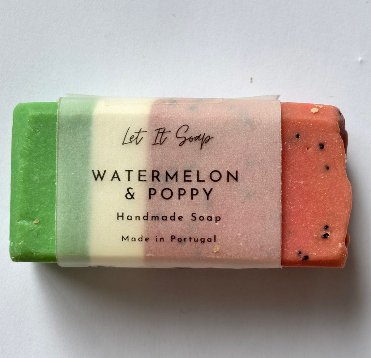 Handmade Soap - Watermelon & Poppy Mini