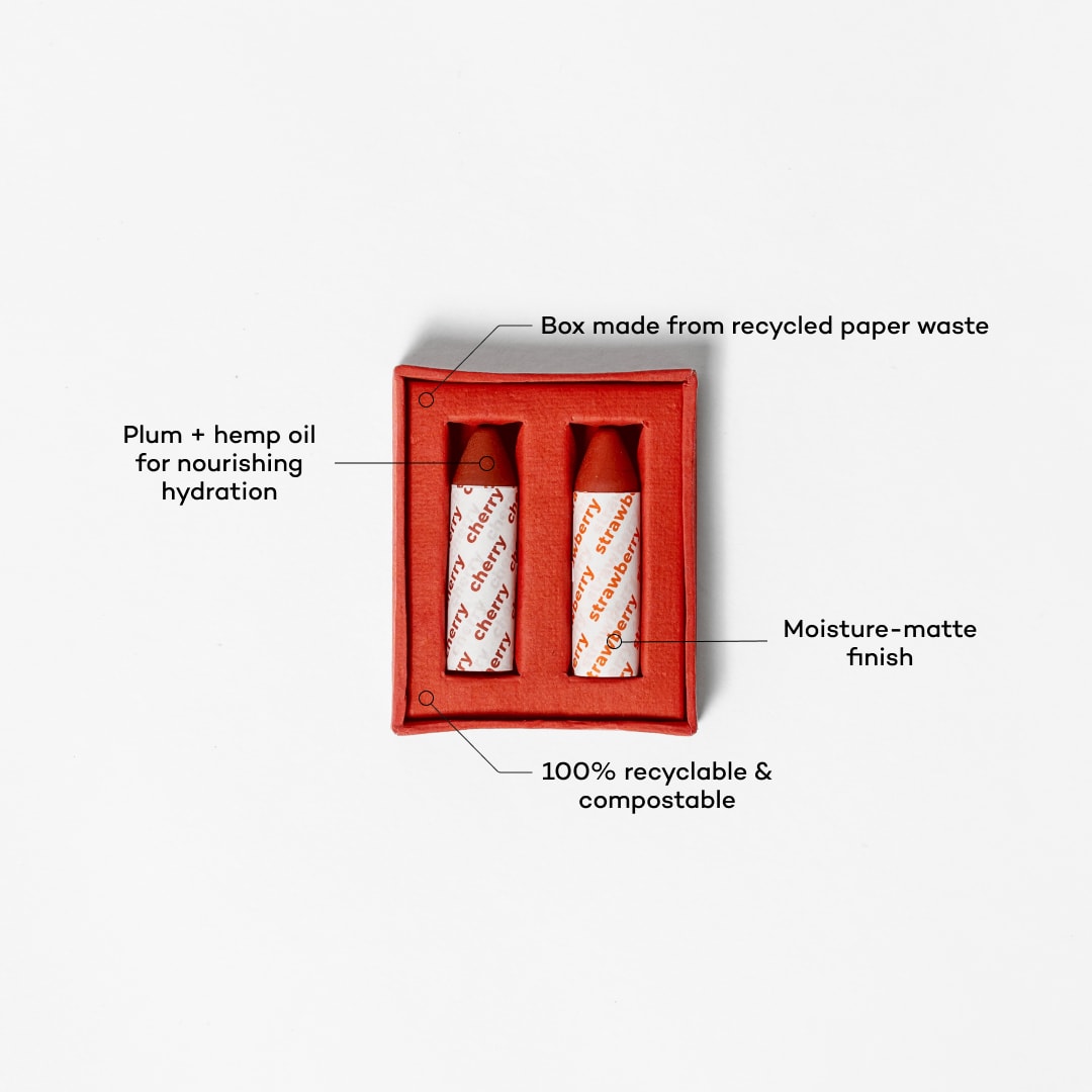 3-in-1 Balmie Makeup Crayon Singles-Cherry