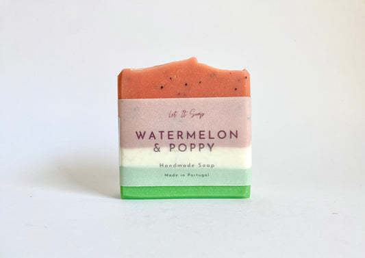 Handmade Soap - Watermelon & Poppy